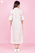 Cambric Cotton Dress In Block Print